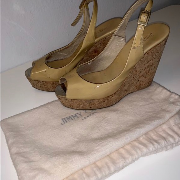 Authentic Jimmy Choo Wedge Sandals - Picture 3 of 3